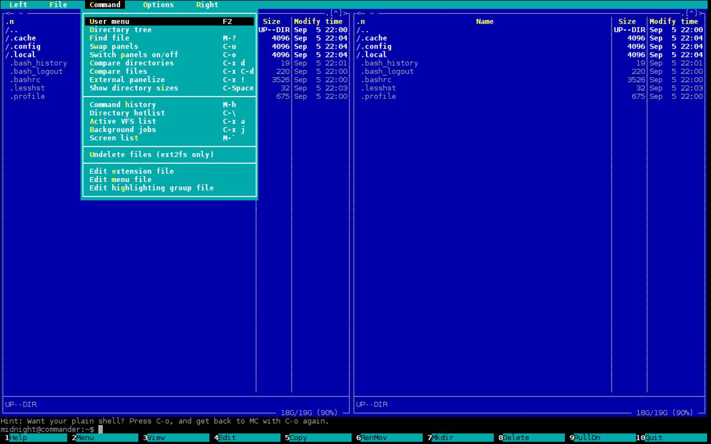 Midnight Commander TUI