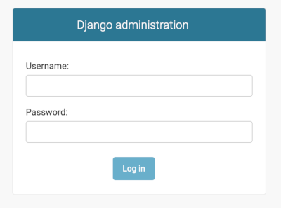 Login to your Django site.